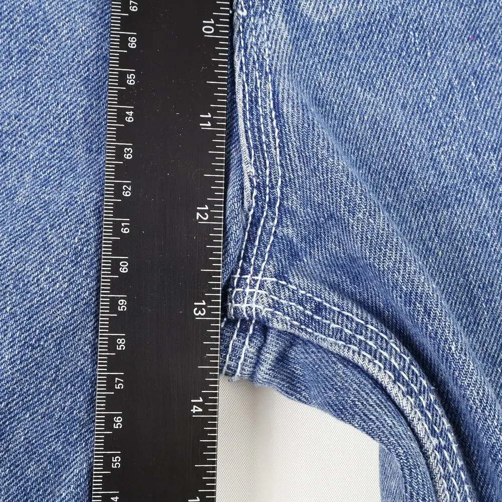 International Harvester Farmall Mens 42x30 Regular Carpenter Work Blue Jeans - Picture 5 of 12